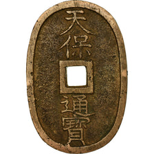 Monnaie, Japon, 100 Mon, Tempo Tsuho, (1835-1870), TTB, Bronze, KM:7