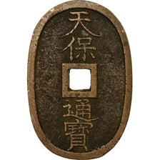 Monnaie, Japon, 100 Mon, Tempo Tsuho, (1835-1870), TTB, Bronze, KM:7