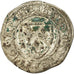 Coin, France, Charles VI, Blanc Guénar, La Rochelle, VF(30-35), Billon