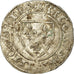 Coin, France, Charles VI, Blanc Guénar, La Rochelle, VF(30-35), Billon