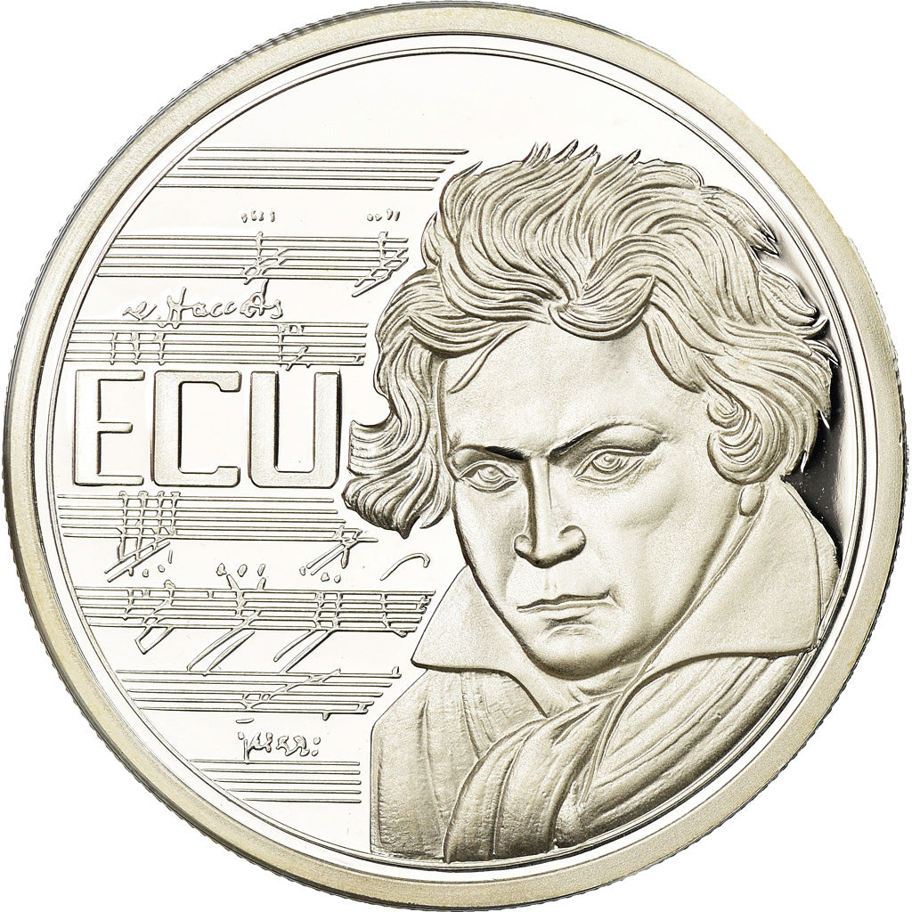 Monnaie, Allemagne, Beethoven, Ecu, 1993, SPL, Argent