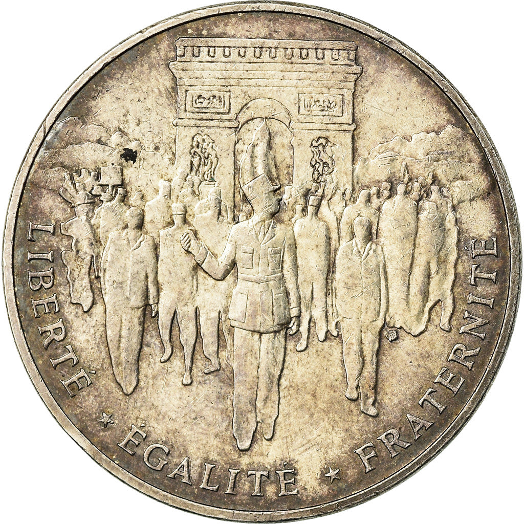 Coin, France, Libération de Paris, 100 Francs, 1994, EF(40-45), Silver