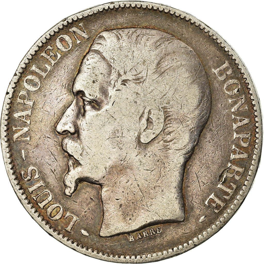 Munten, Frankrijk, Louis-Napoléon Bonaparte, Napoléon III, 5 Francs, 1852
