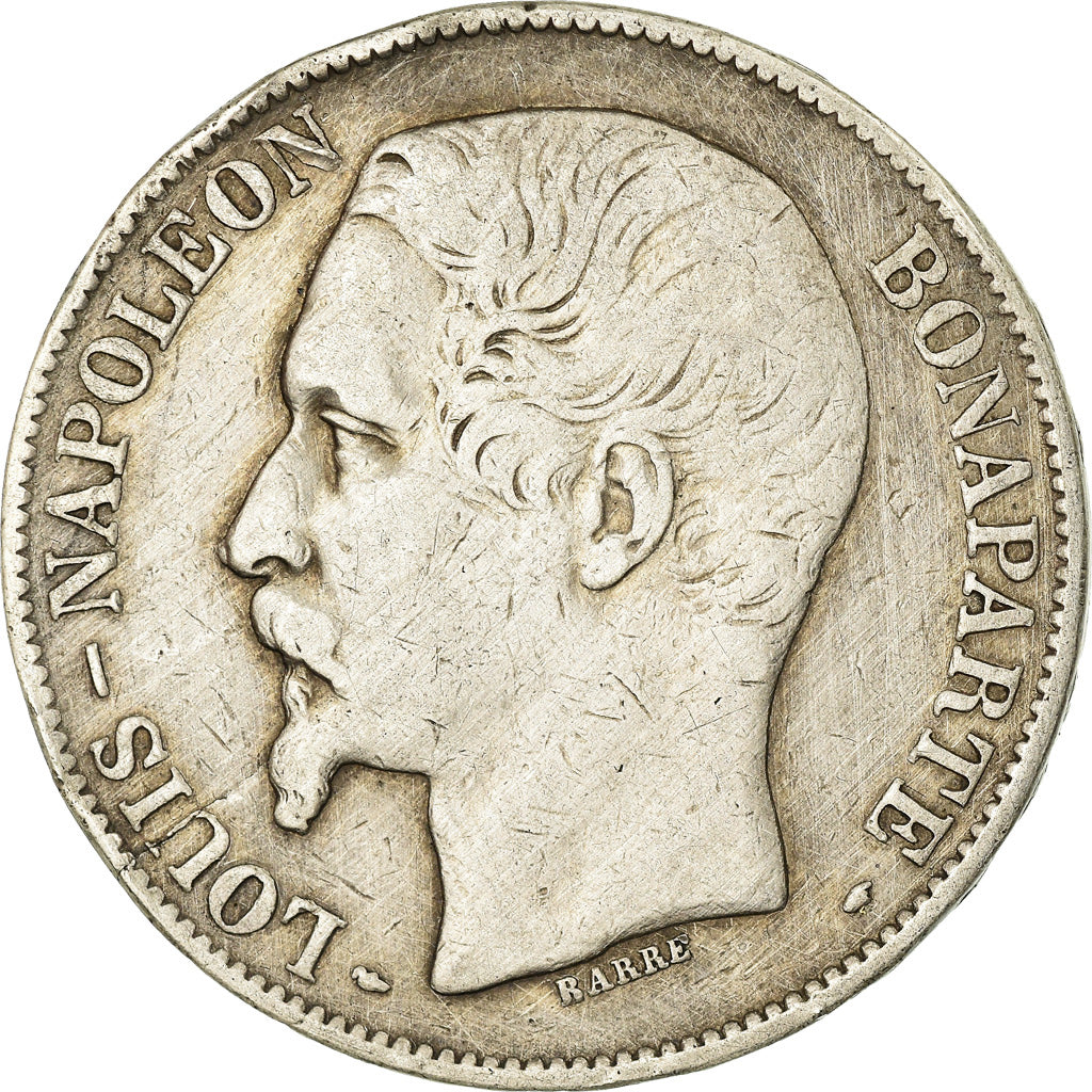 Munten, Frankrijk, Louis-Napoléon Bonaparte, Napoléon III, 5 Francs, 1852