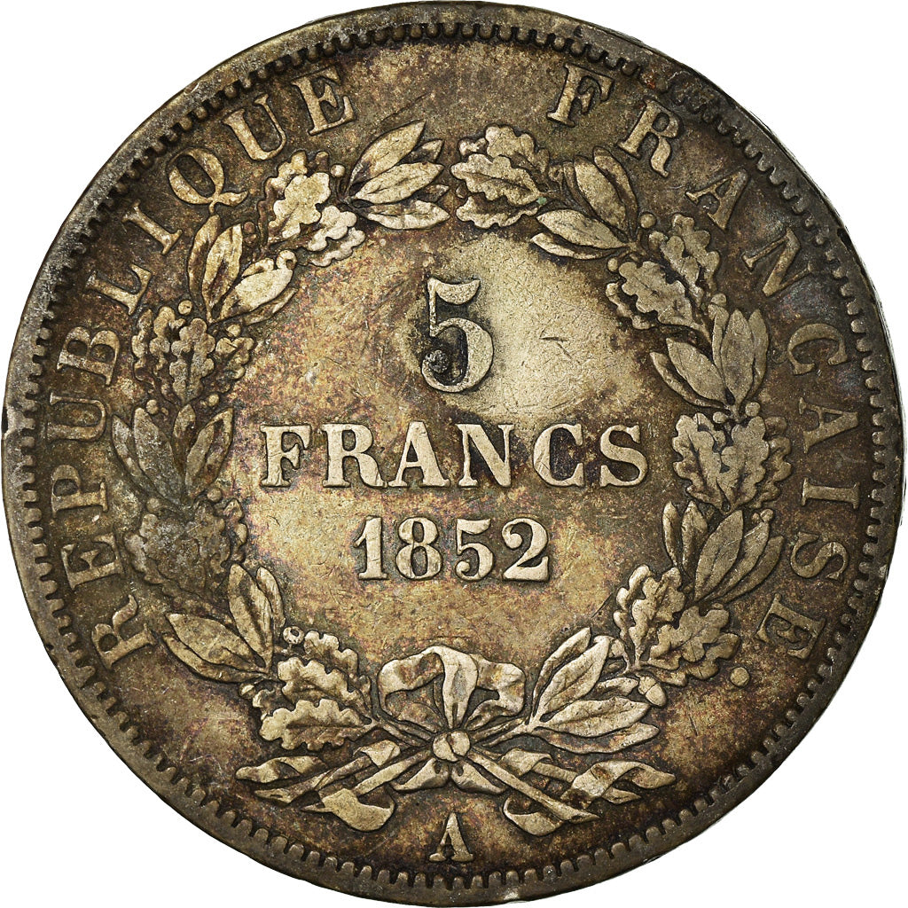 Munten, Frankrijk, Louis-Napoléon Bonaparte, Napoléon III, 5 Francs, 1852