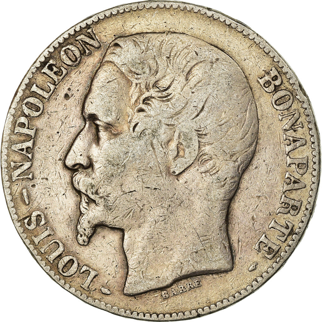 Moneta, Francja, Louis-Napoléon Bonaparte, Napoléon III, 5 Francs, 1852