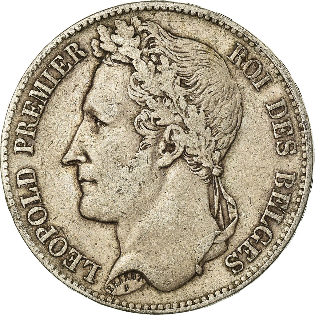 Coin, Belgium, Leopold I, 5 Francs, 5 Frank, 1848, VF(30-35), Silver, KM:3.2