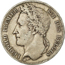 Coin, Belgium, Leopold I, 5 Francs, 5 Frank, 1848, VF(30-35), Silver, KM:3.2