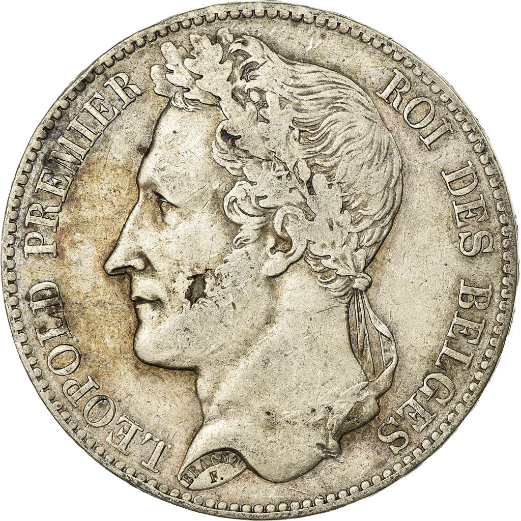 Coin, Belgium, Leopold I, 5 Francs, 5 Frank, 1848, VF(30-35), Silver, KM:3.2