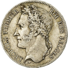 Coin, Belgium, Leopold I, 5 Francs, 5 Frank, 1848, VF(30-35), Silver, KM:3.2