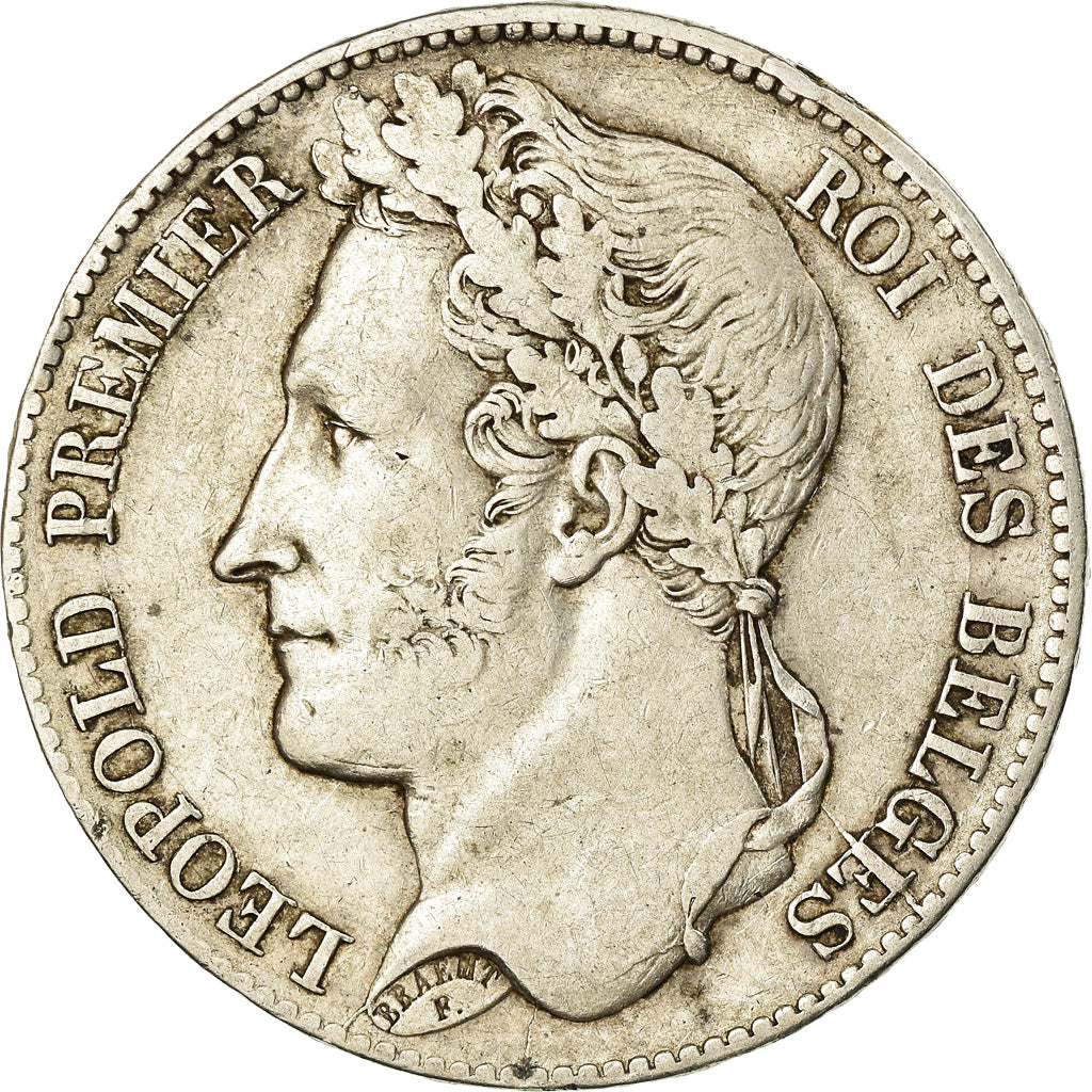Coin, Belgium, Leopold I, 5 Francs, 5 Frank, 1848, VF(30-35), Silver, KM:3.2