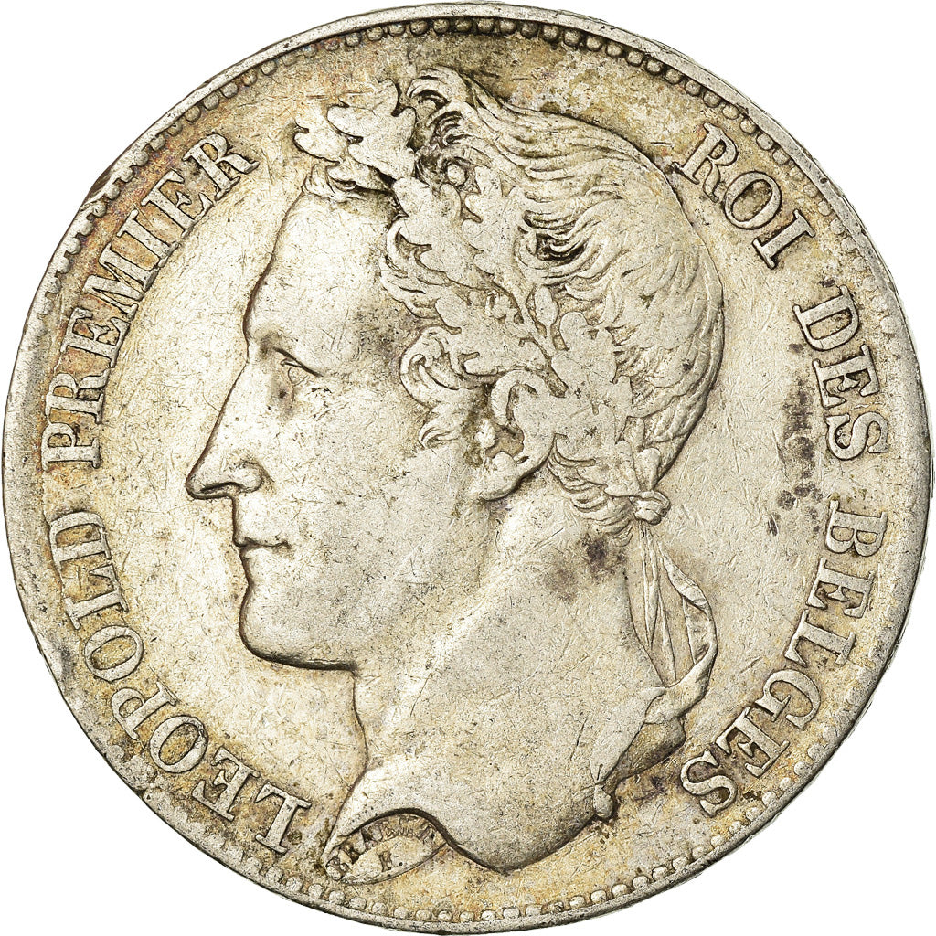 Coin, Belgium, Leopold I, 5 Francs, 5 Frank, 1848, VF(30-35), Silver, KM:3.2