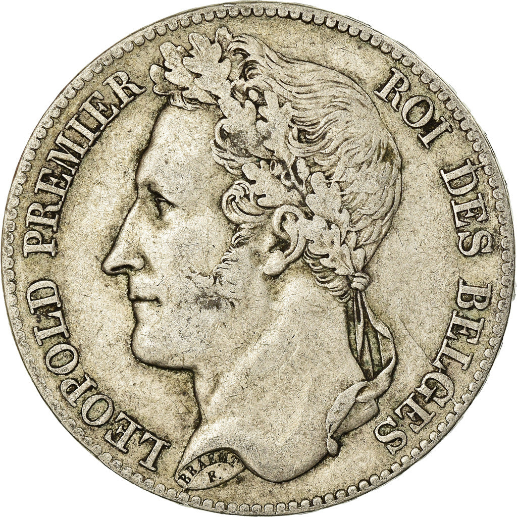Coin, Belgium, Leopold I, 5 Francs, 5 Frank, 1848, VF(30-35), Silver, KM:3.2