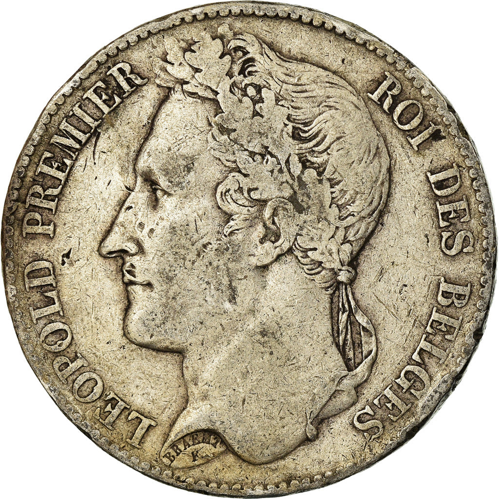Coin, Belgium, Leopold I, 5 Francs, 5 Frank, 1849, VF(20-25), Silver, KM:3.2