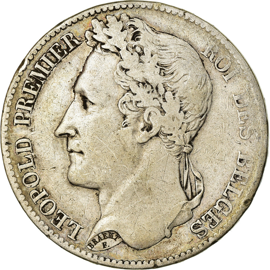 Coin, Belgium, Leopold I, 5 Francs, 5 Frank, 1849, VF(20-25), Silver, KM:3.2