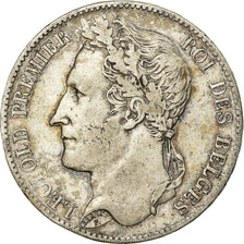 Coin, Belgium, Leopold I, 5 Francs, 5 Frank, 1849, EF(40-45), Silver, KM:3.2