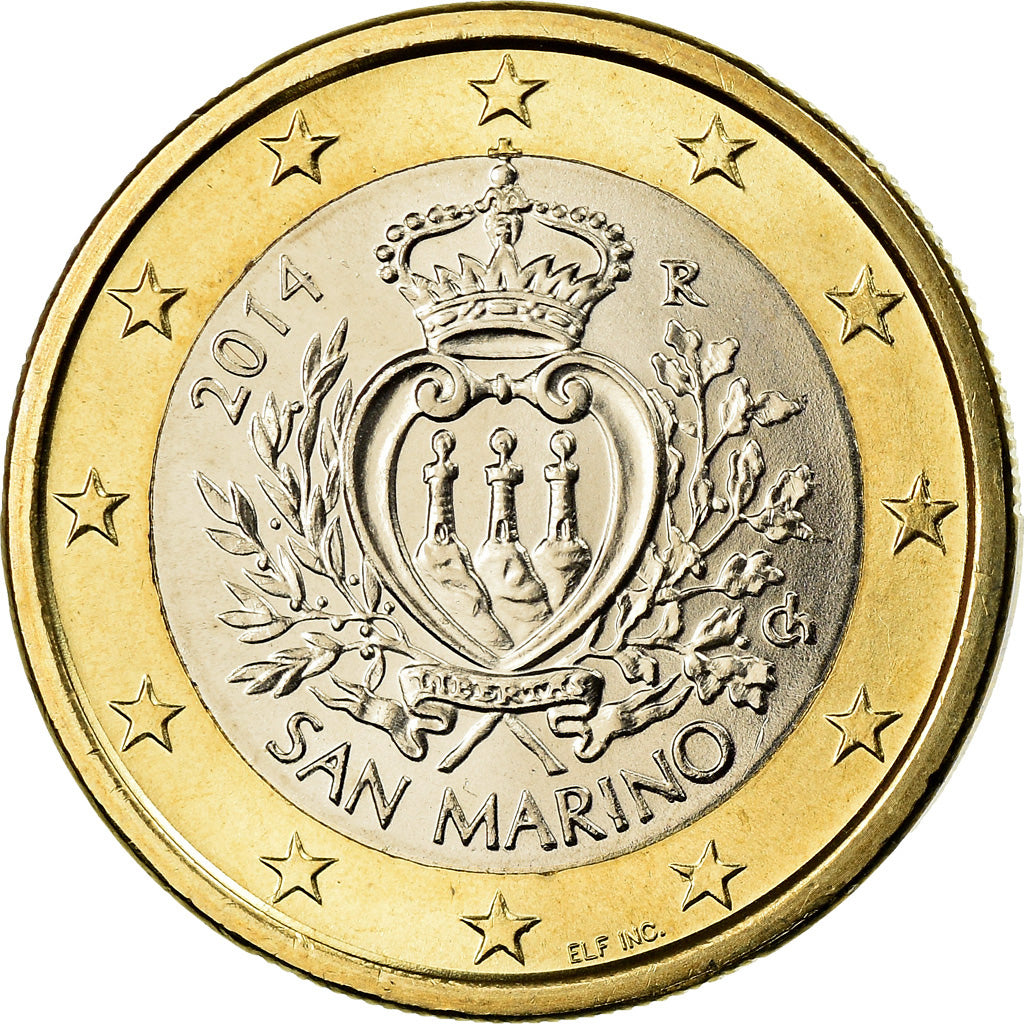 San Marino, Euro, 2014, SPL, Bi-Metallic, KM:New