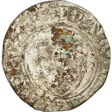 Moeda, França, Charles VI, Blanc Guénar, Romans, F(12-15), Lingote
