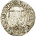 Coin, France, Charles VI, Blanc Guénar, Romans, VF(30-35), Billon