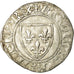 Coin, France, Charles VI, Blanc Guénar, Saint-Quentin, EF(40-45), Billon