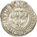 Moneda, Francia, Charles VI, Blanc Guénar, Tournai, BC+, Vellón, Duplessy:377A