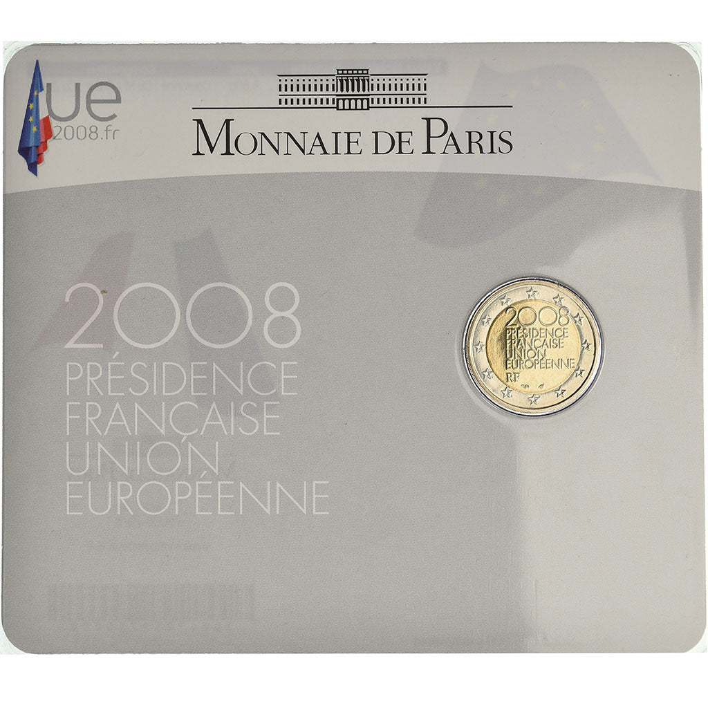 Francja, 2 Euro, Présidence Française Union Européenne, 2008, BU, MS(65-70)