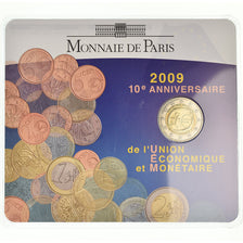 Francja, 2 Euro, Union Economique et Monétaire, 2009, BU, MS(65-70)
