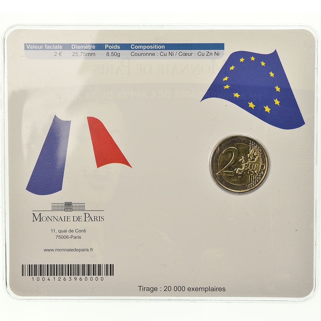 France, 2 Euro, Charles De Gaulle, Appel du 18 juin 1940, 2010, BU, MS(65-70)