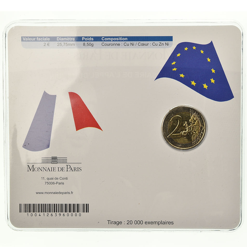 France, 2 Euro, Charles De Gaulle, Appel du 18 juin 1940, 2010, BU, FDC