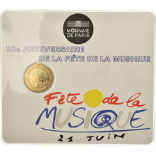 France, 2 Euro, Fête de la Musique, 2011, BU, MS(65-70), Bi-Metallic