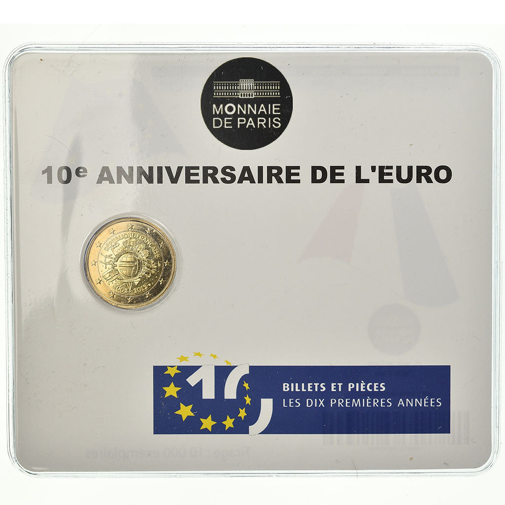 France, 2 Euro, 10ème Anniversaire de l'Euro, 2012, BU, MS(65-70), Bi-Metallic