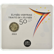 France, 2 Euro, Traité de l'Elysée, 2013, BU, MS(65-70), Bi-Metallic