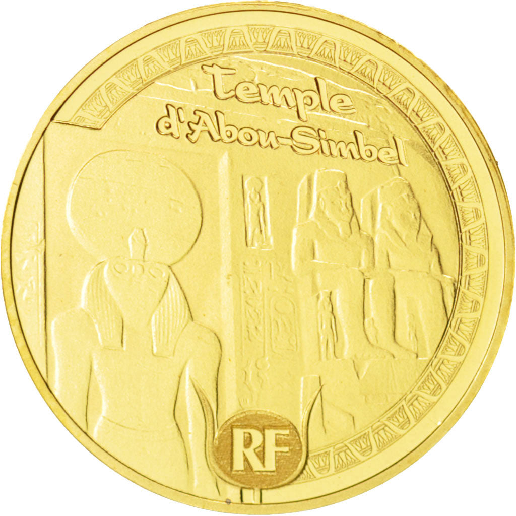 France, 5 Euro, 2012, Abu Simbel, Gold, KM:1907