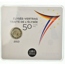 France, 2 Euro, Traité de l'Elysée, 2013, BU, MS(65-70), Bi-Metallic