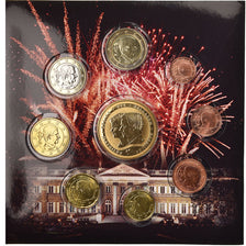 Belgium, Set, Philippe , roi des Belges, 2014, 1c à 2€ + jeton, MS(65-70)
