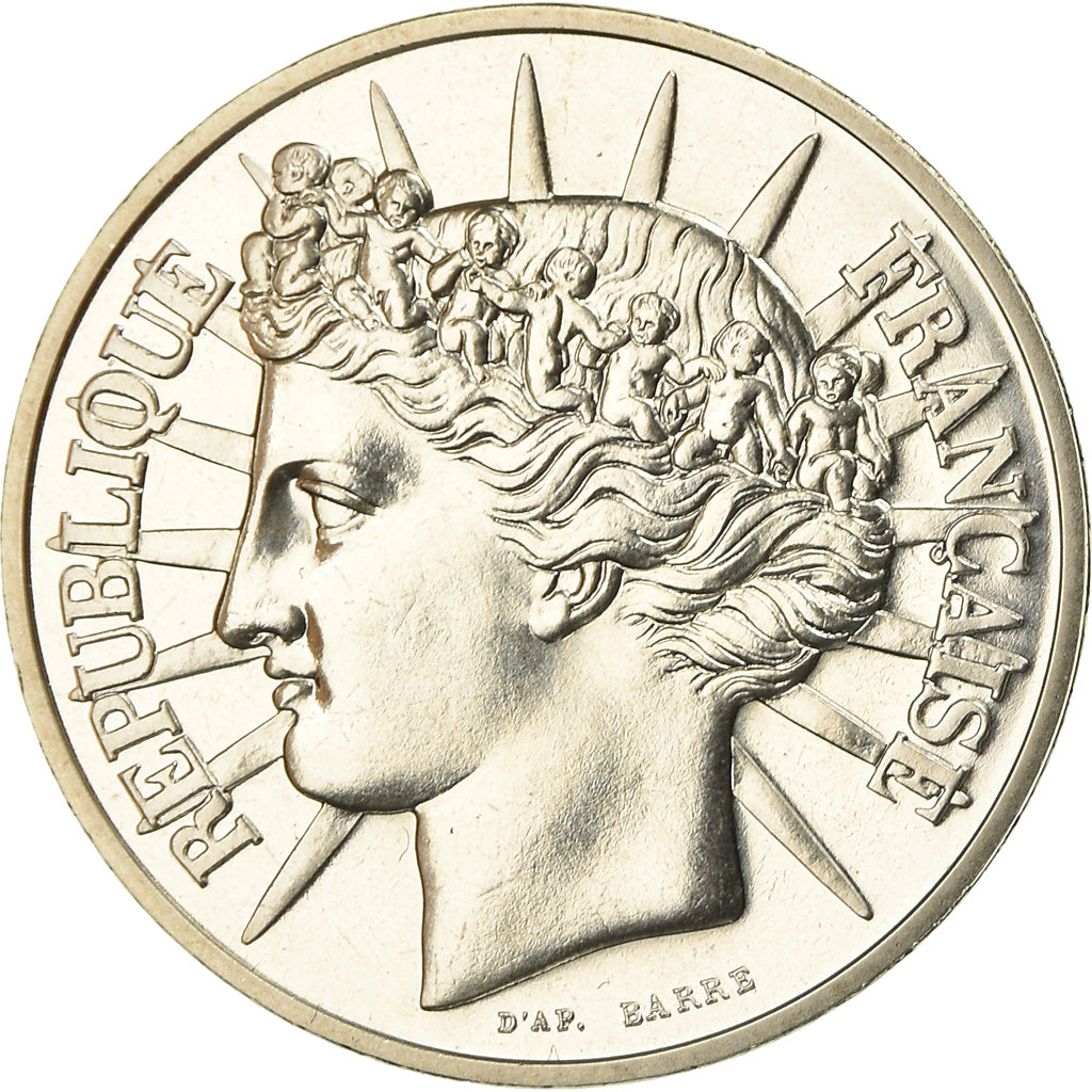 Coin, France, Fraternité, 100 Francs, 1988, Piéfort, MS(65-70), Silver