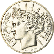 Coin, France, Fraternité, 100 Francs, 1988, Piéfort, MS(65-70), Silver