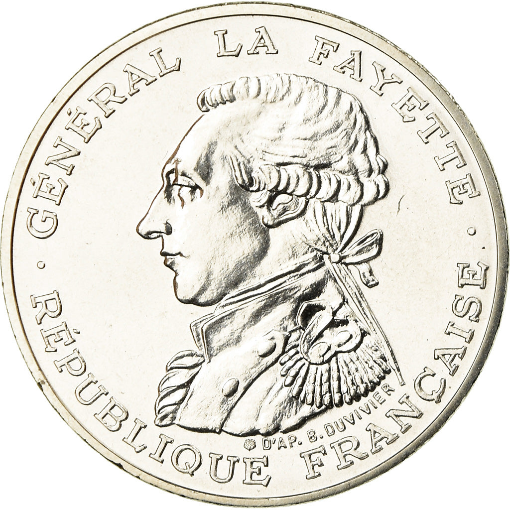 Monnaie, France, La Fayette, 100 Francs, 1987, Piéfort, FDC, Argent