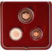 Mónaco, Set, 2005, 1c + 2c + 5c BE, MS(65-70), Aço Cromado a Cobre