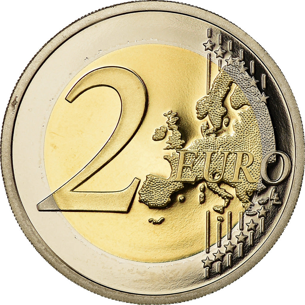 France, 2 Euro, Charles De Gaulle, Appel du 18 juin 1940, 2010, BE, MS(65-70)