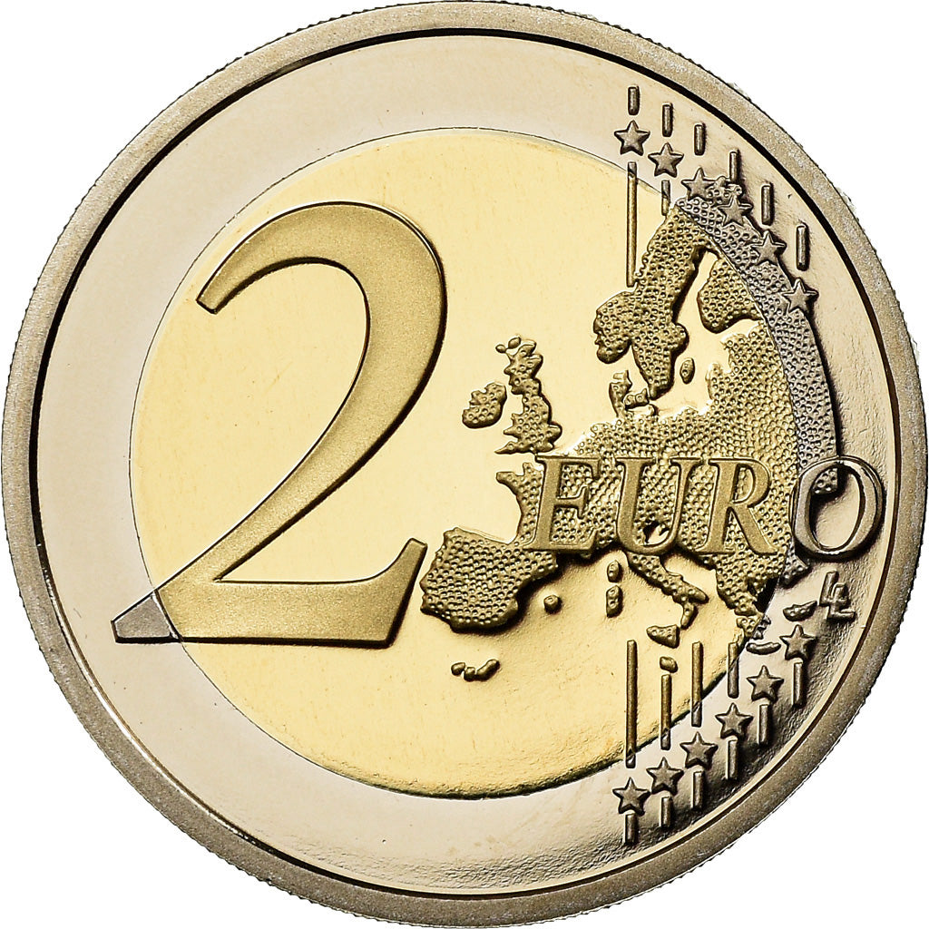 France, 2 Euro, Traité de l'Elysée, 2013, BE, MS(65-70), Bi-Metallic