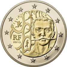 France, 2 Euro, Pierre de Coubertin, 2013, BE, MS(65-70), Bi-Metallic