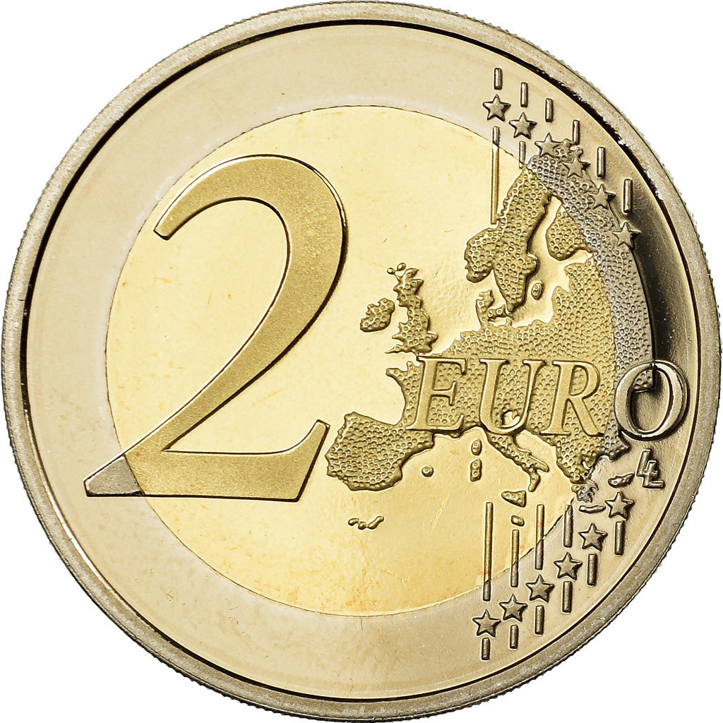 France, 2 Euro, 10ème Anniversaire de l'Euro, 2012, BE, MS(65-70), Bi-Metallic