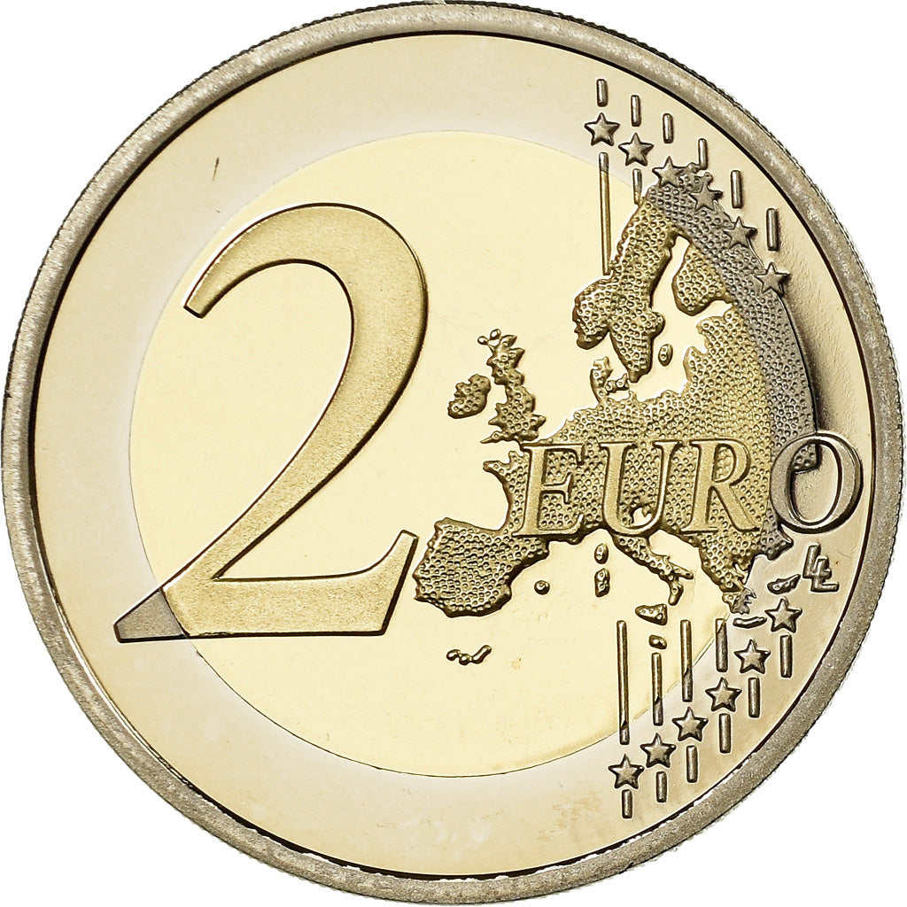 France, 2 Euro, Bataille de Normandie - DDAY, 2014, BE, MS(65-70), Bi-Metallic