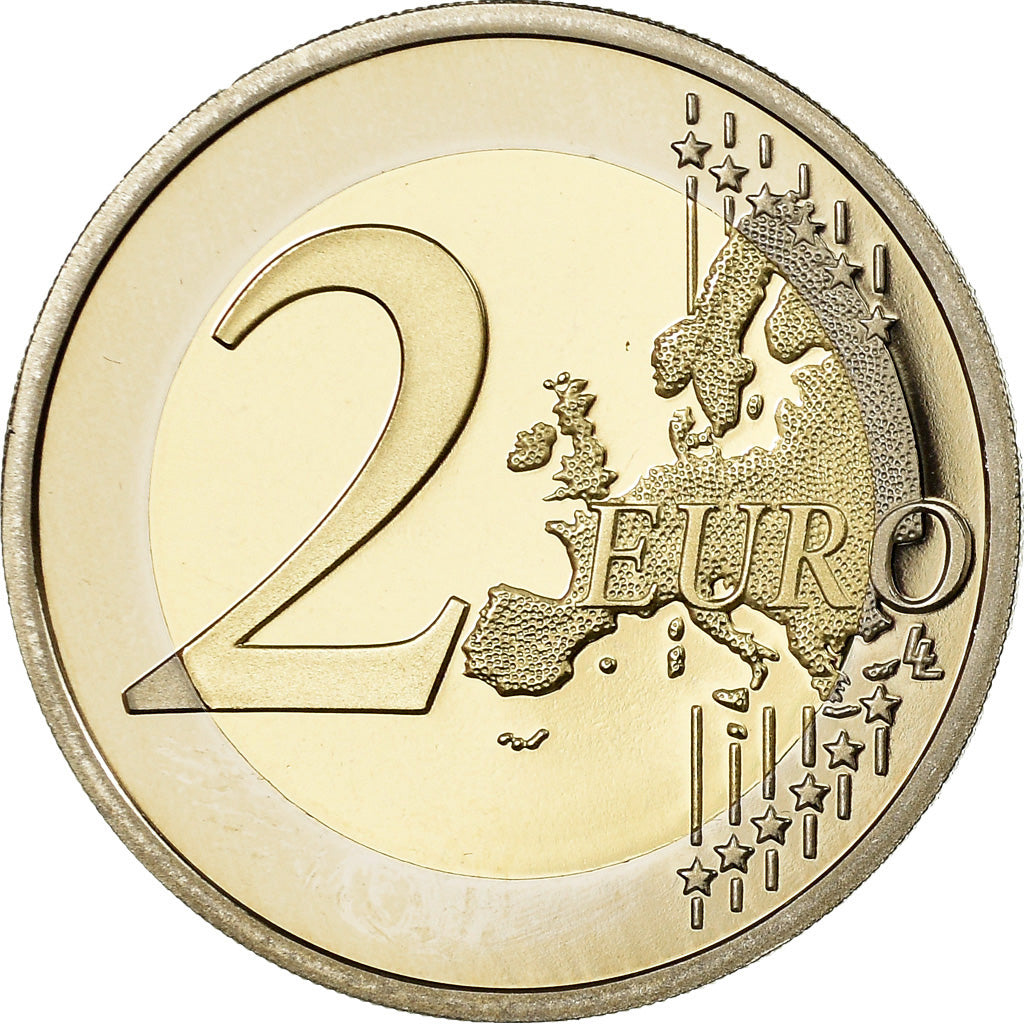 France, 2 Euro, Bataille de Normandie - DDAY, 2014, BE, FDC, Bi-Metallic