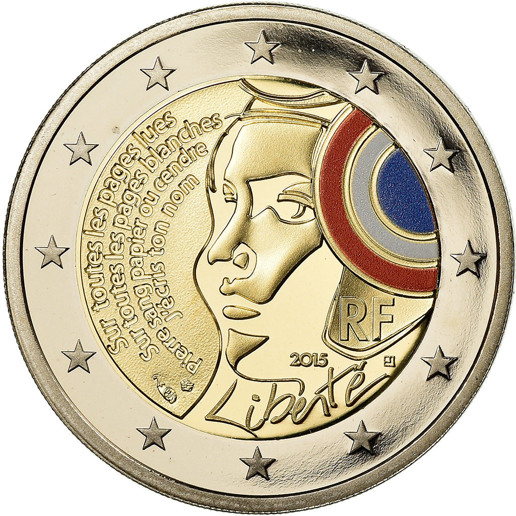 Francia, 2 Euro, Fête de la Fédération, 2015, BE, FDC, Bimetálico