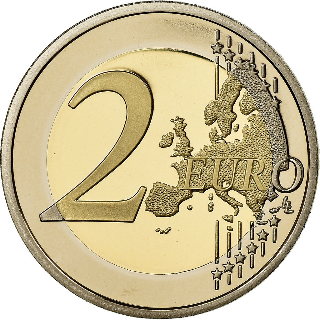 France, 2 Euro, Sidaction, 2014, BE, FDC, Bi-Metallic