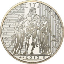 Francia, Monnaie de Paris, 10 Euro, Hercule, 2012, BE, FDC, Plata