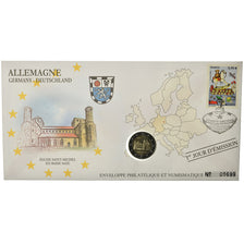 Germany, 2 Euro, 2014, Enveloppe philatélique numismatique, MS(63), Bi-Metallic