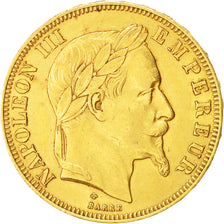 Monnaie, France, Napoleon III, Napoléon III, 50 Francs, 1866, Paris, TTB+, Or